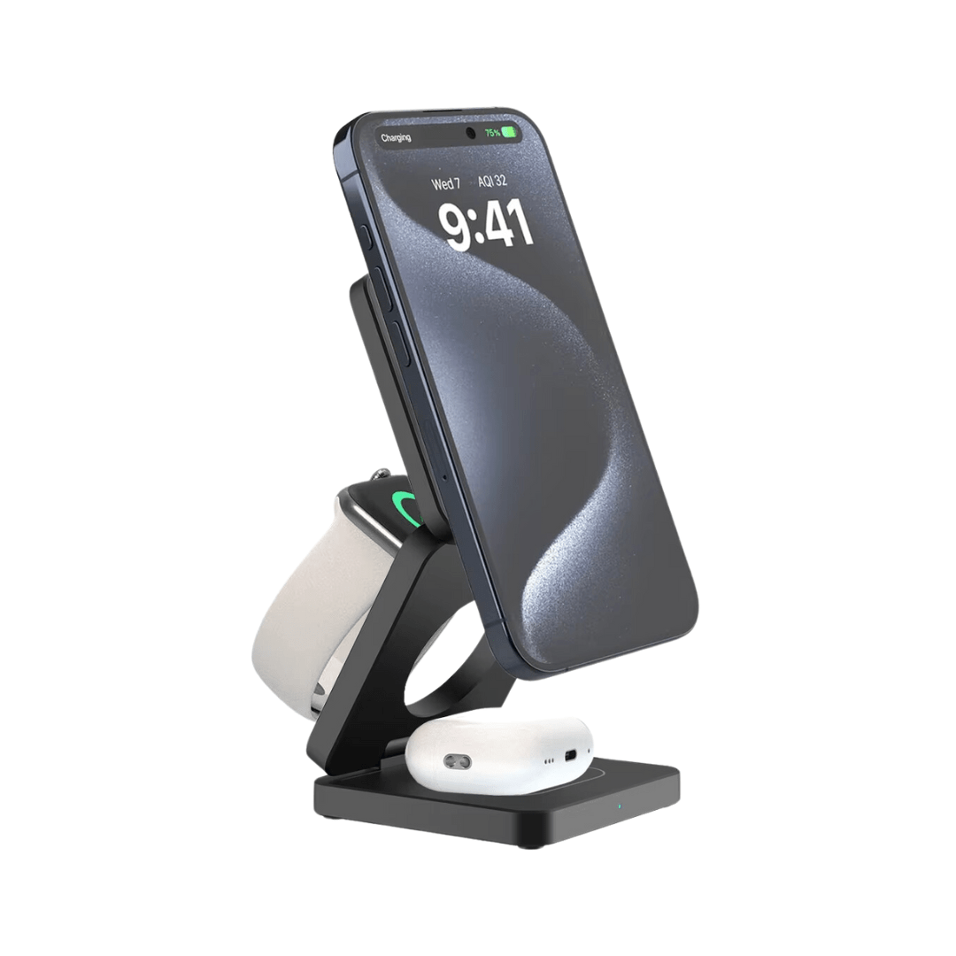 Taittuva latausteline MagSafe - Matka / All - in - one – Panssarikalvo | Panssarilasi | Ilmainen toimitus yli 45€ tilauksiin |