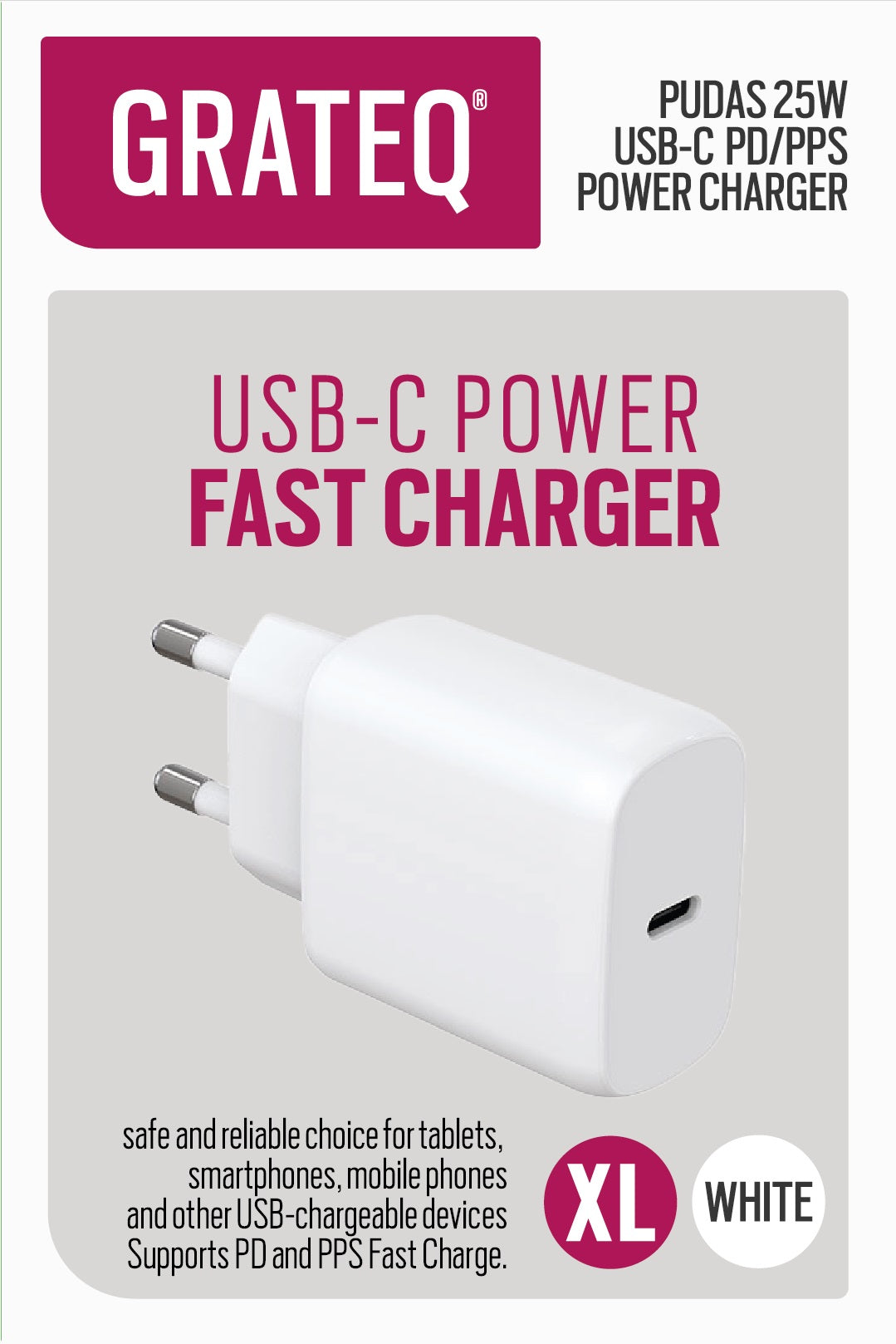 PUDAS VERKKOVIRTALATURI PD/PPS USB-C 25W