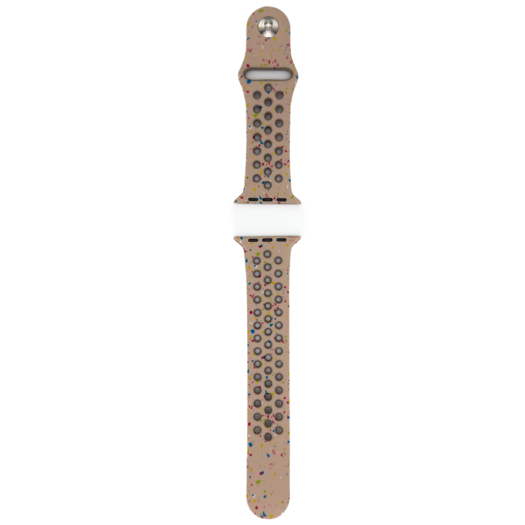 Apple Watch pilkullinen urheilurannekke - Silikoni, beige