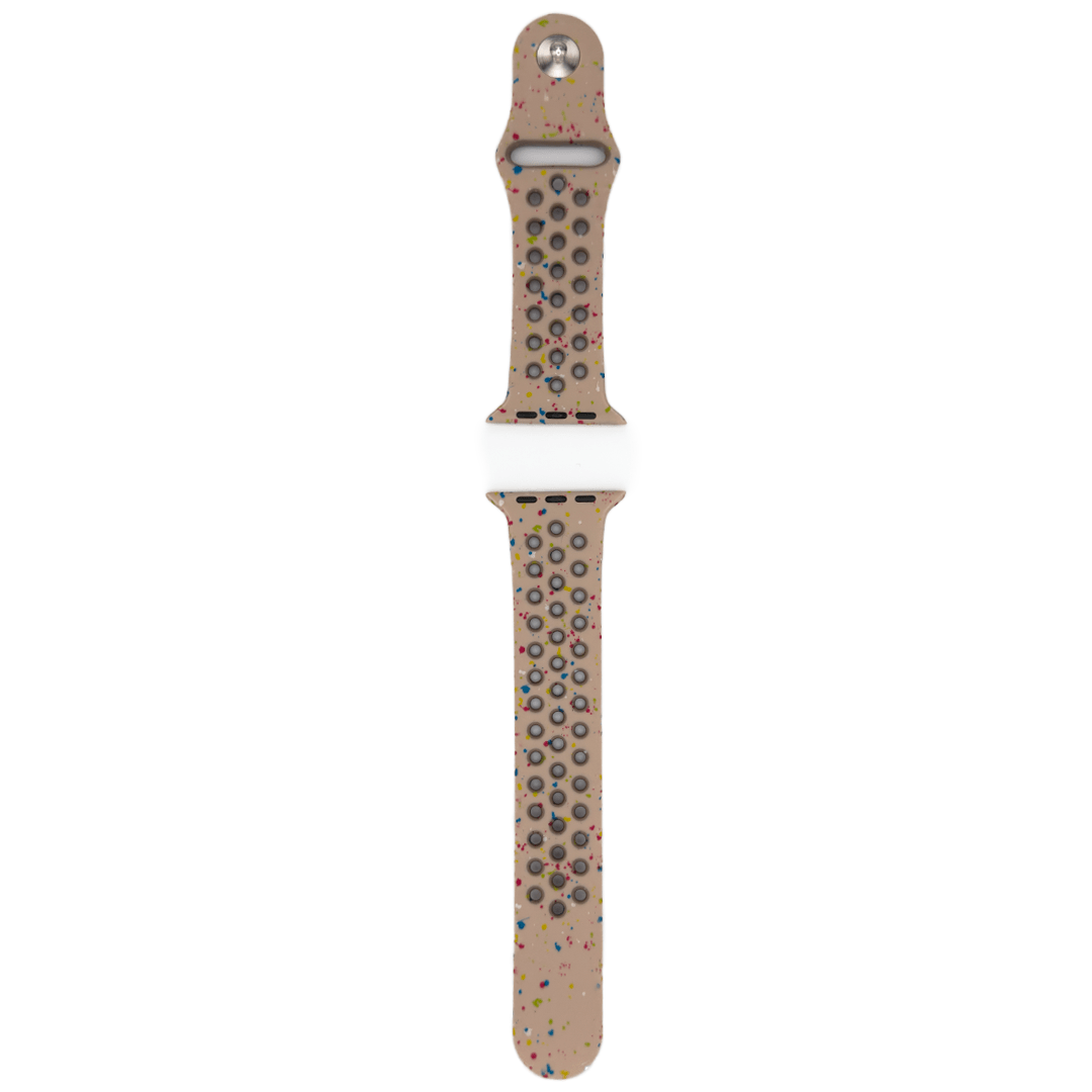 Apple Watch pilkullinen urheilurannekke - Silikoni, beige – Riite | Apple Watch Ranneke