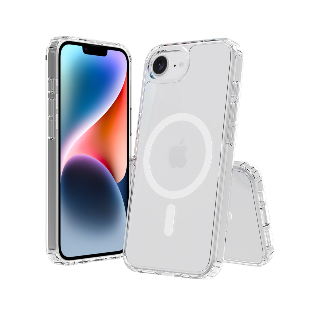 Screenor Bumber iPhone 16e - Läpinäkyvä, MagSafe