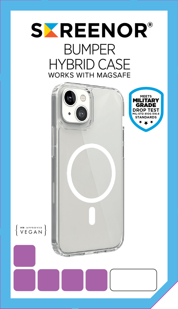 Screenor Bumber iPhone 16e - Läpinäkyvä, MagSafe – Screenor |