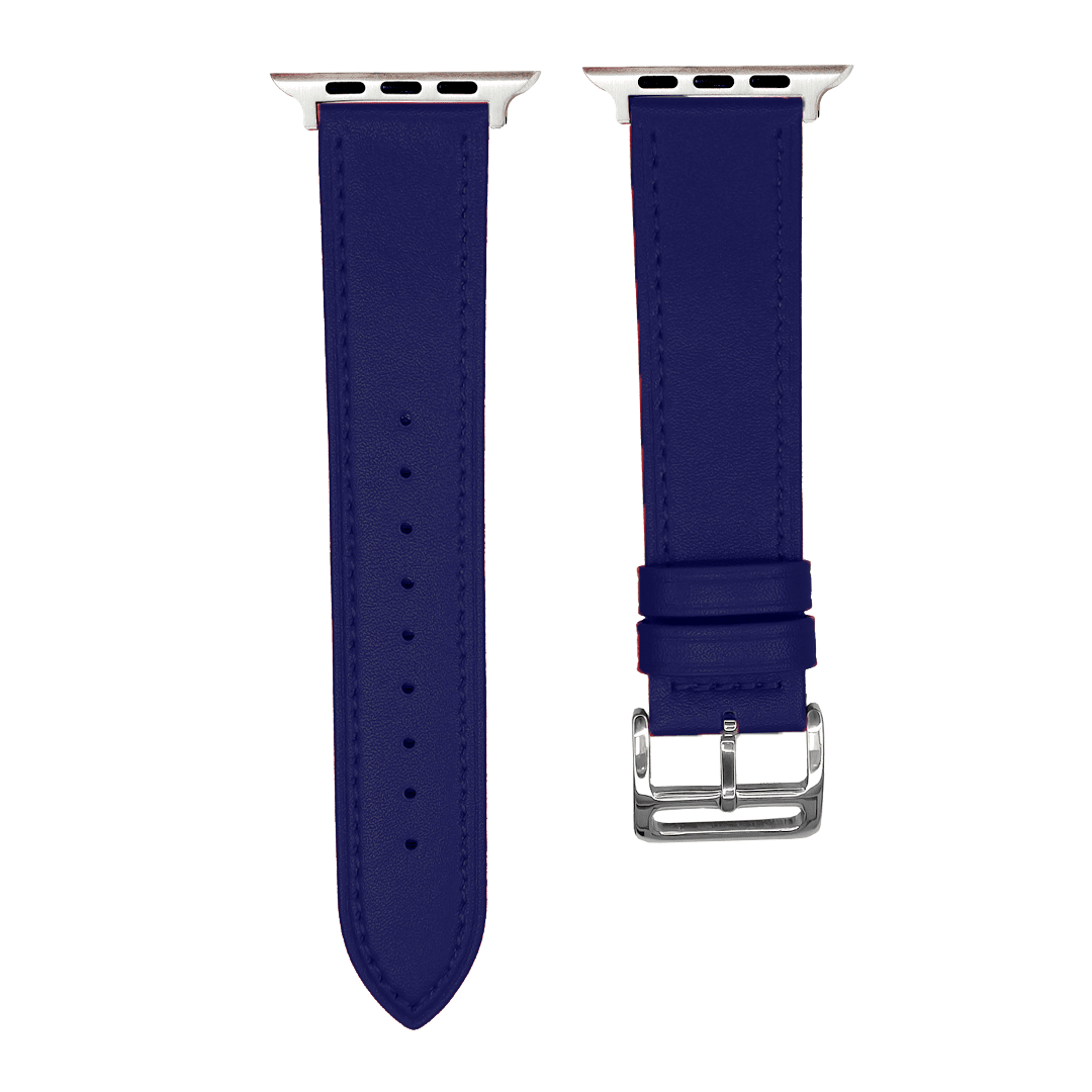 Apple Watch nahkaranneke - Tummansininen – Riite | Apple Watch Ranneke