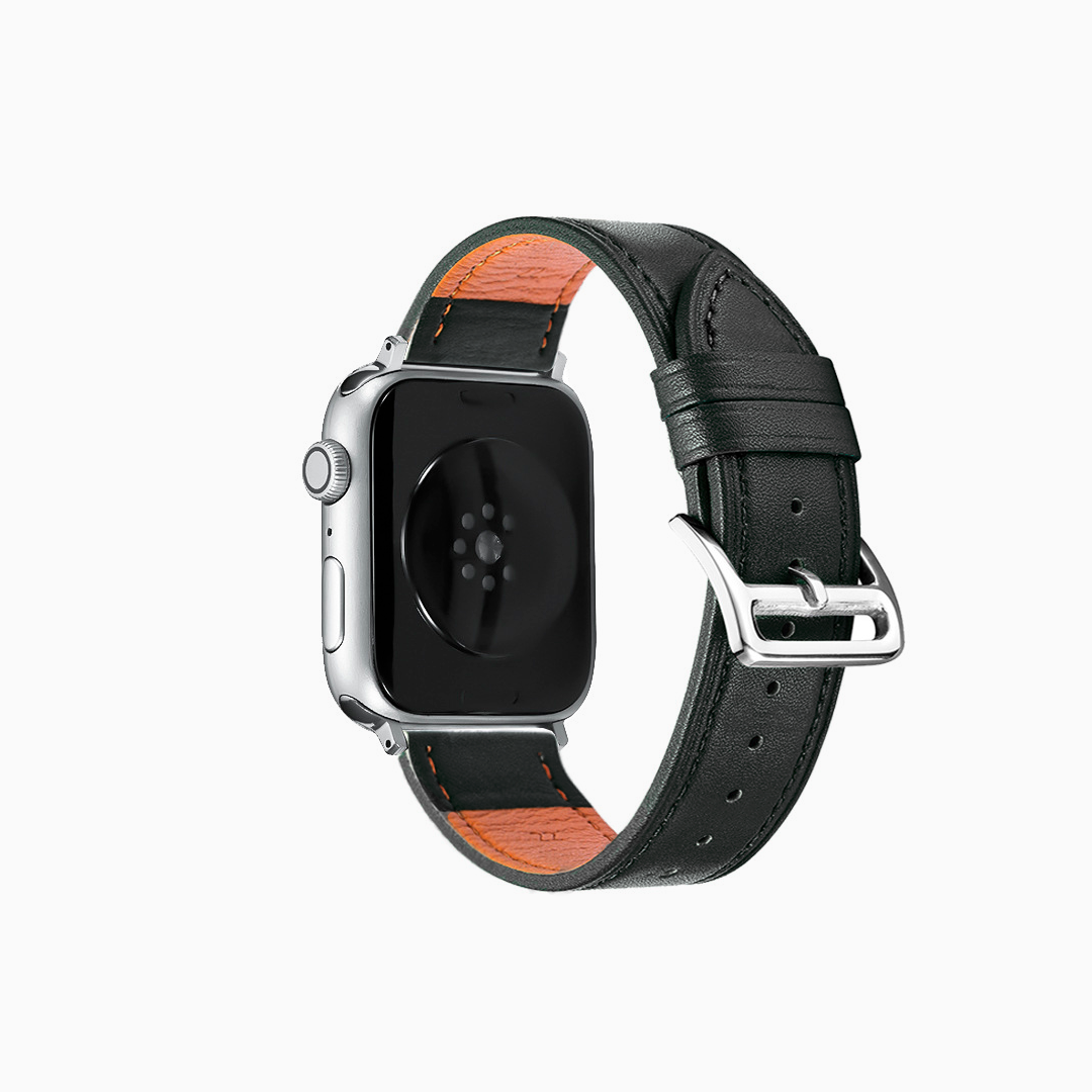 Apple Watch nahkaranneke - Musta