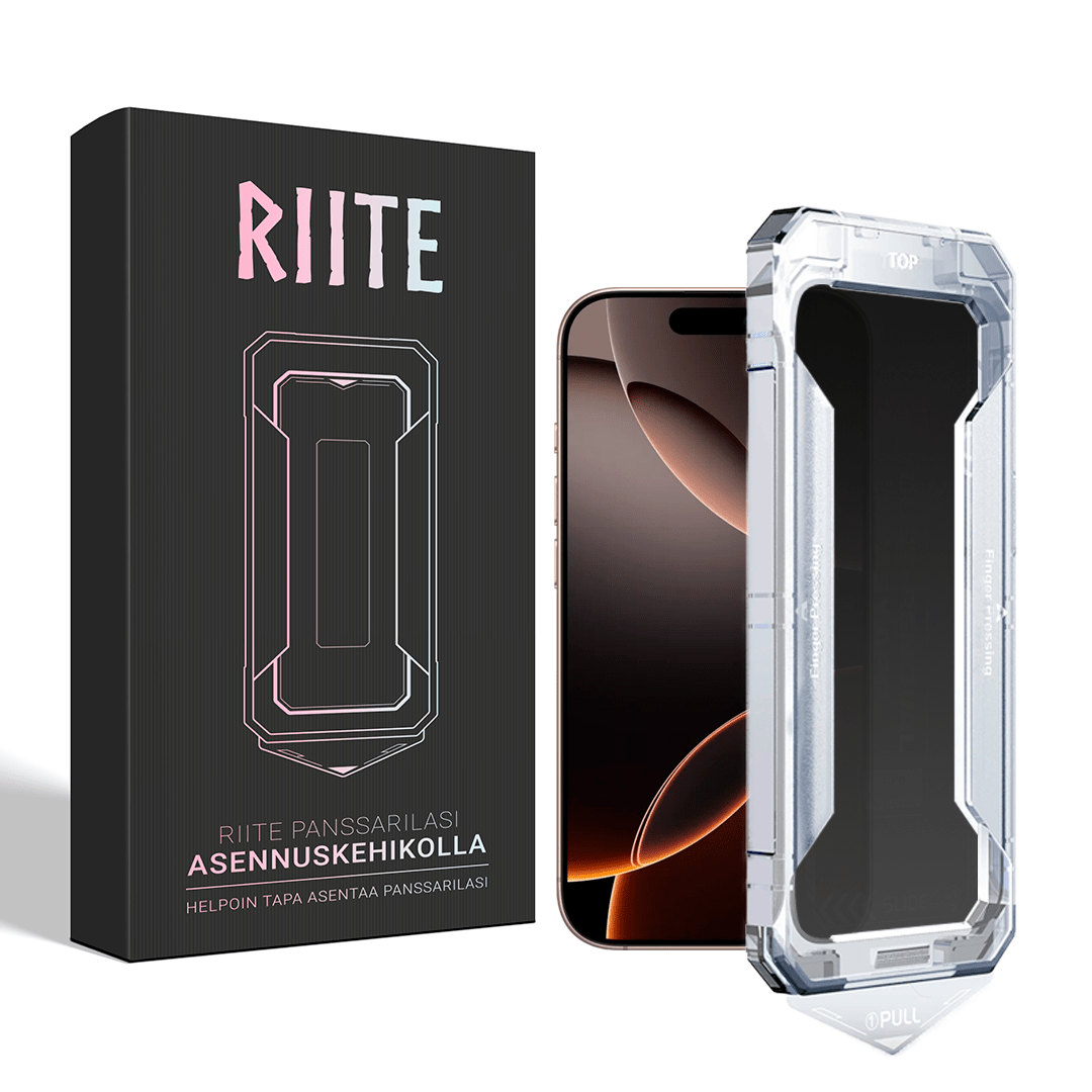 iPhone 16 Pro Max panssarilasi Riite - Asennuskehikolla, Privacy – Riite | Asennuskehikko_Privacy