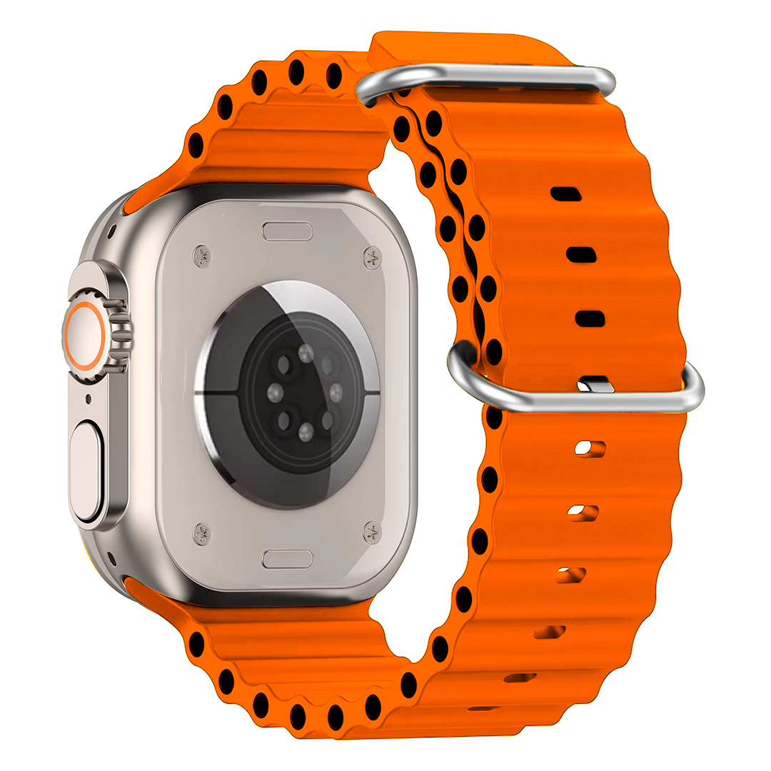 Apple Watch silikoniranneke Ocean - Oranssi