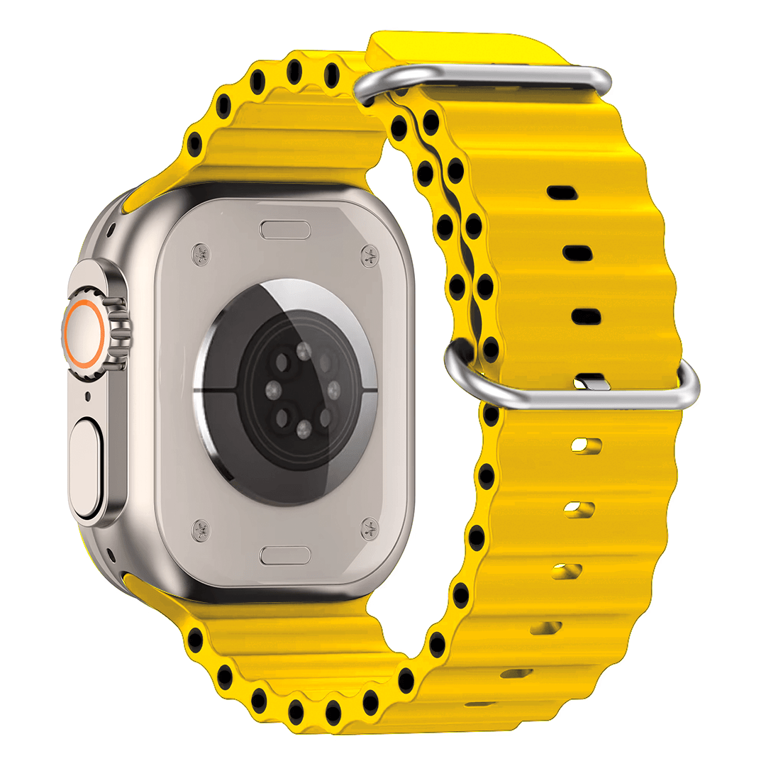 Apple Watch silikoniranneke Ocean - Keltainen – Riite | Apple Watch Ranneke