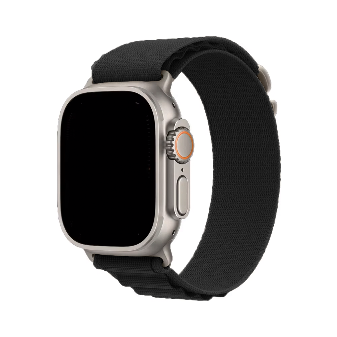 Apple Watch rannekke Alpine loop - Musta