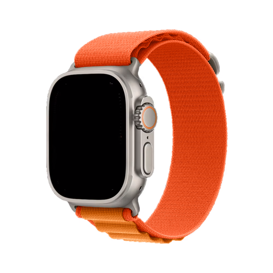 Apple Watch rannekke Alpine loop - Oranssi