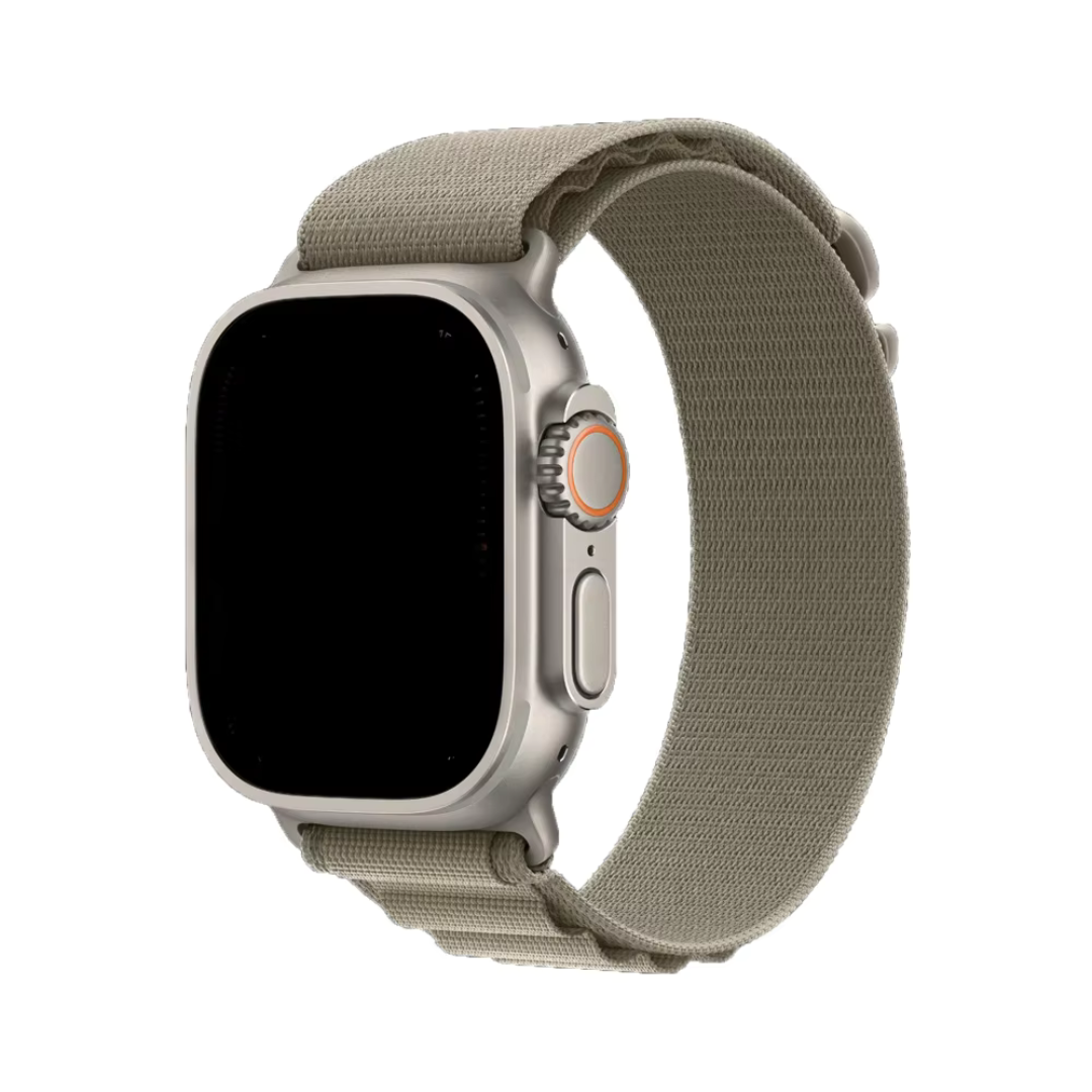 Apple Watch rannekke Alpine loop - Oliivinvihreä