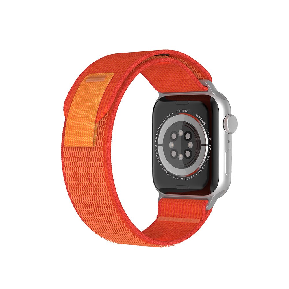 Apple Watch tekstiiliranneke Trail - Oranssi – Riite | Apple Watch Ranneke