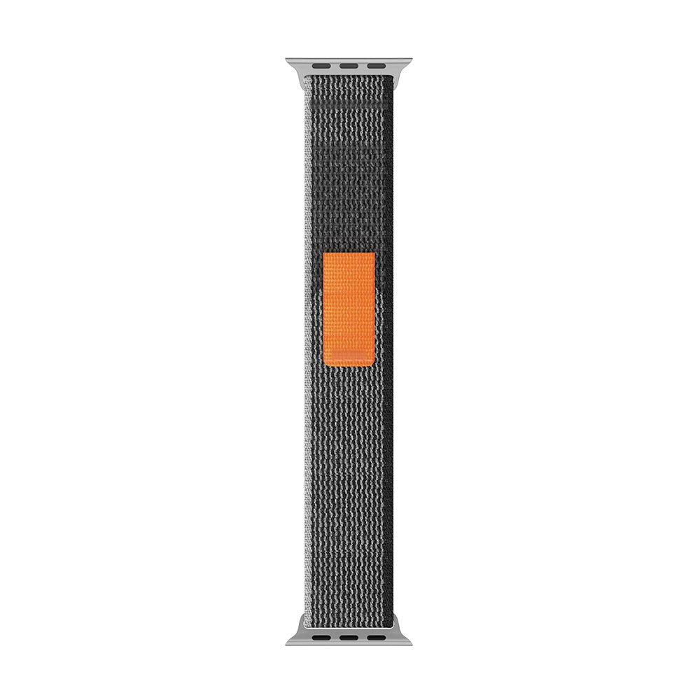 Apple Watch tekstiiliranneke Trail - Harmaa / Oranssi – Riite | Apple Watch Ranneke