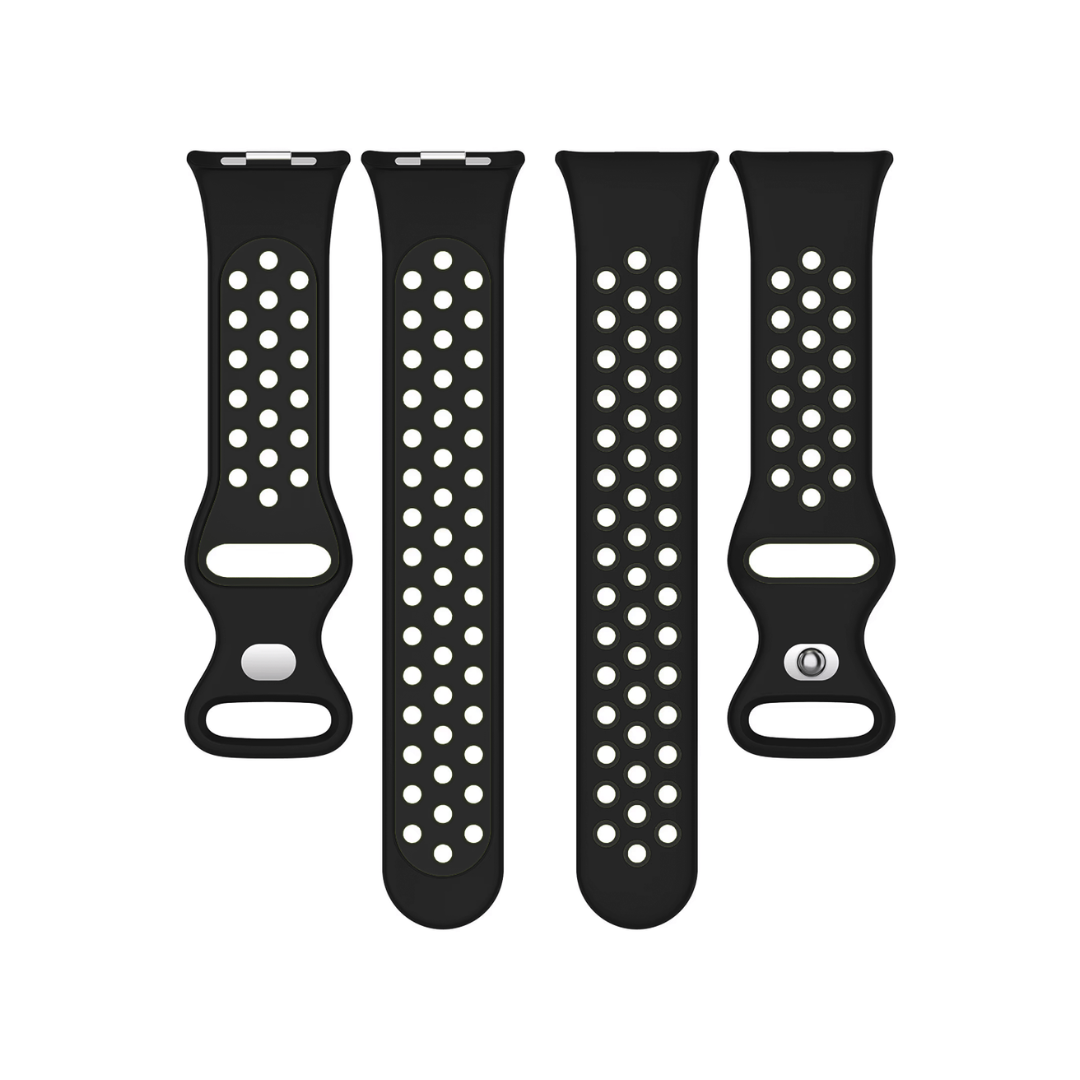 Apple Watch silikoniranneke - pilkullinen, Musta