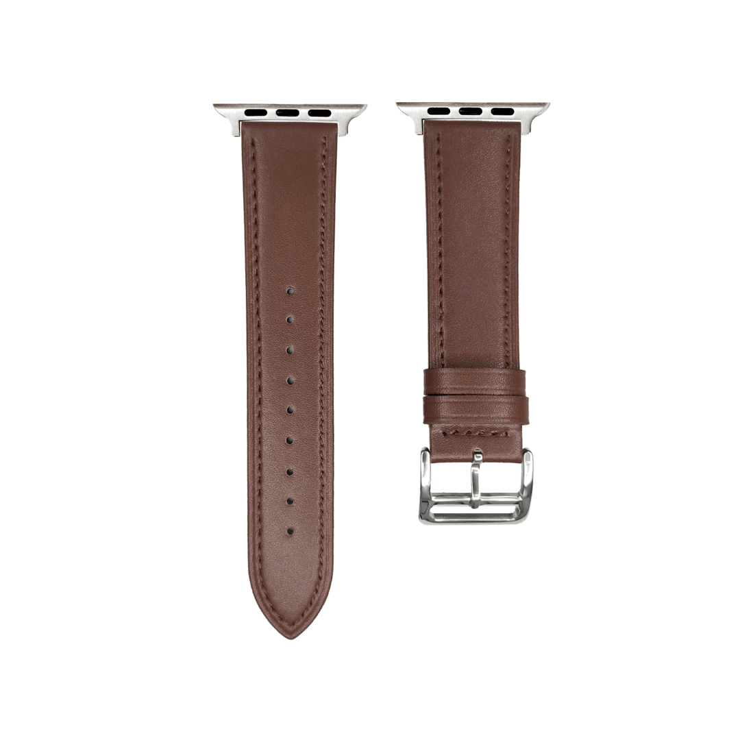 Apple Watch nahkaranneke - Tummanruskea – Riite | Apple Watch Ranneke