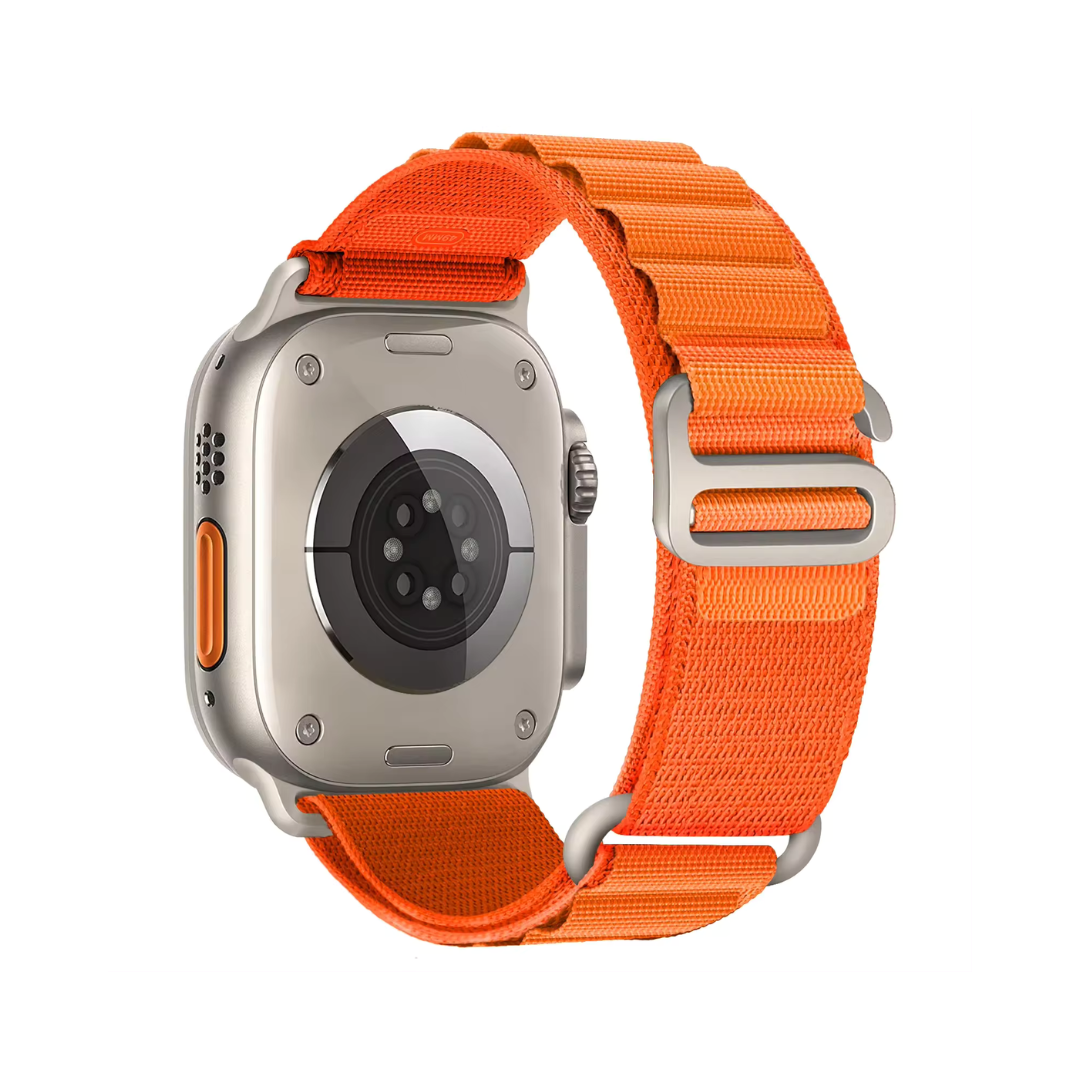Apple Watch rannekke carbine - Nailon, oranssi