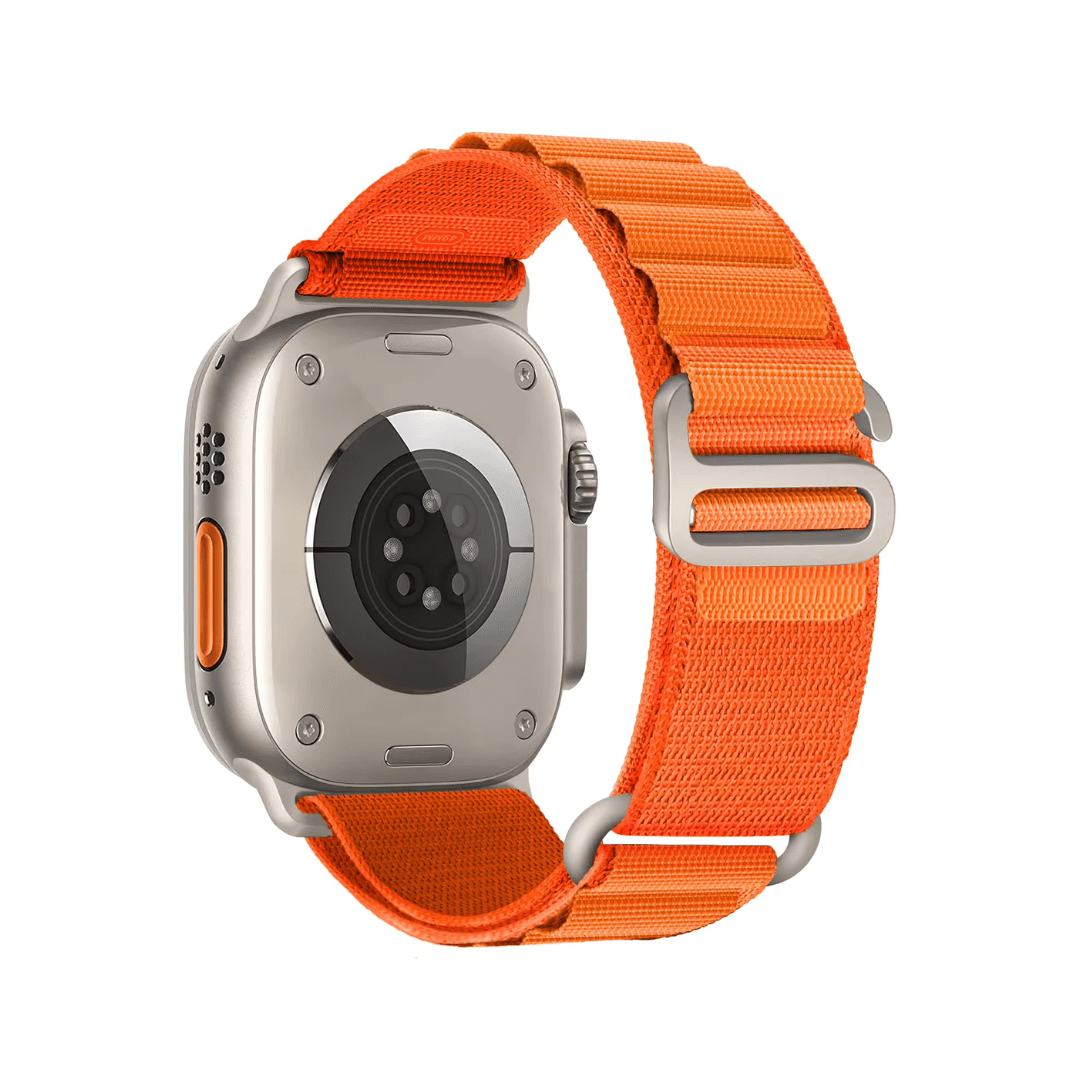 Apple Watch rannekke carbine - Nailon, oranssi – Riite | Apple Watch Ranneke