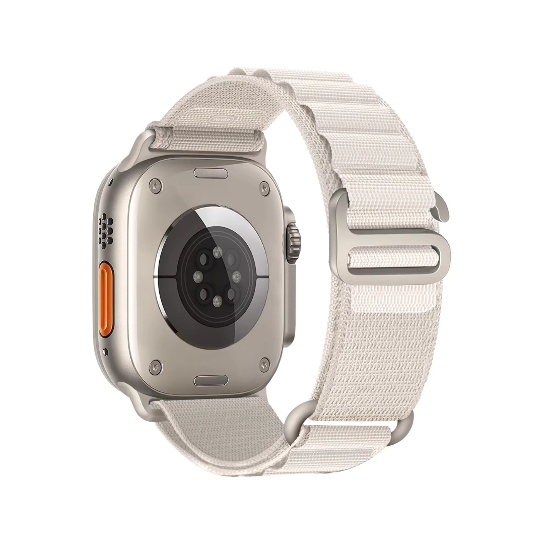 Apple Watch rannekke carbine - Nailon, off-white