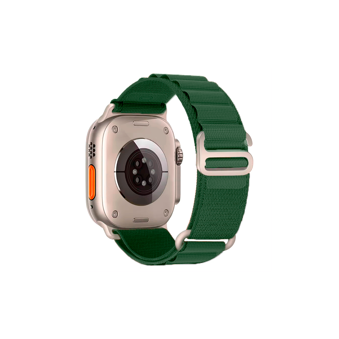 Apple Watch rannekke carbine - Nailon, vihreä