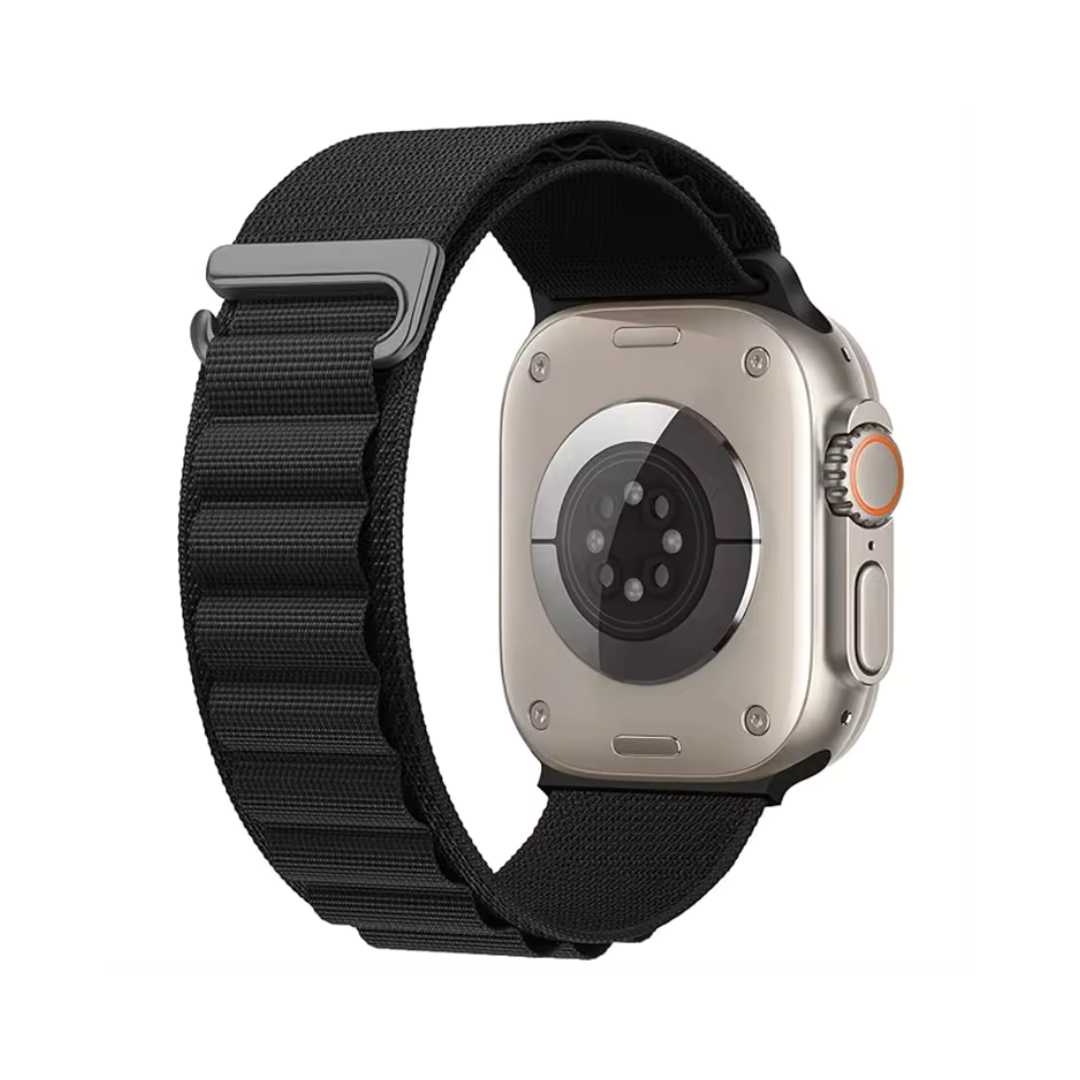 Apple Watch rannekke Alpine loop - Musta