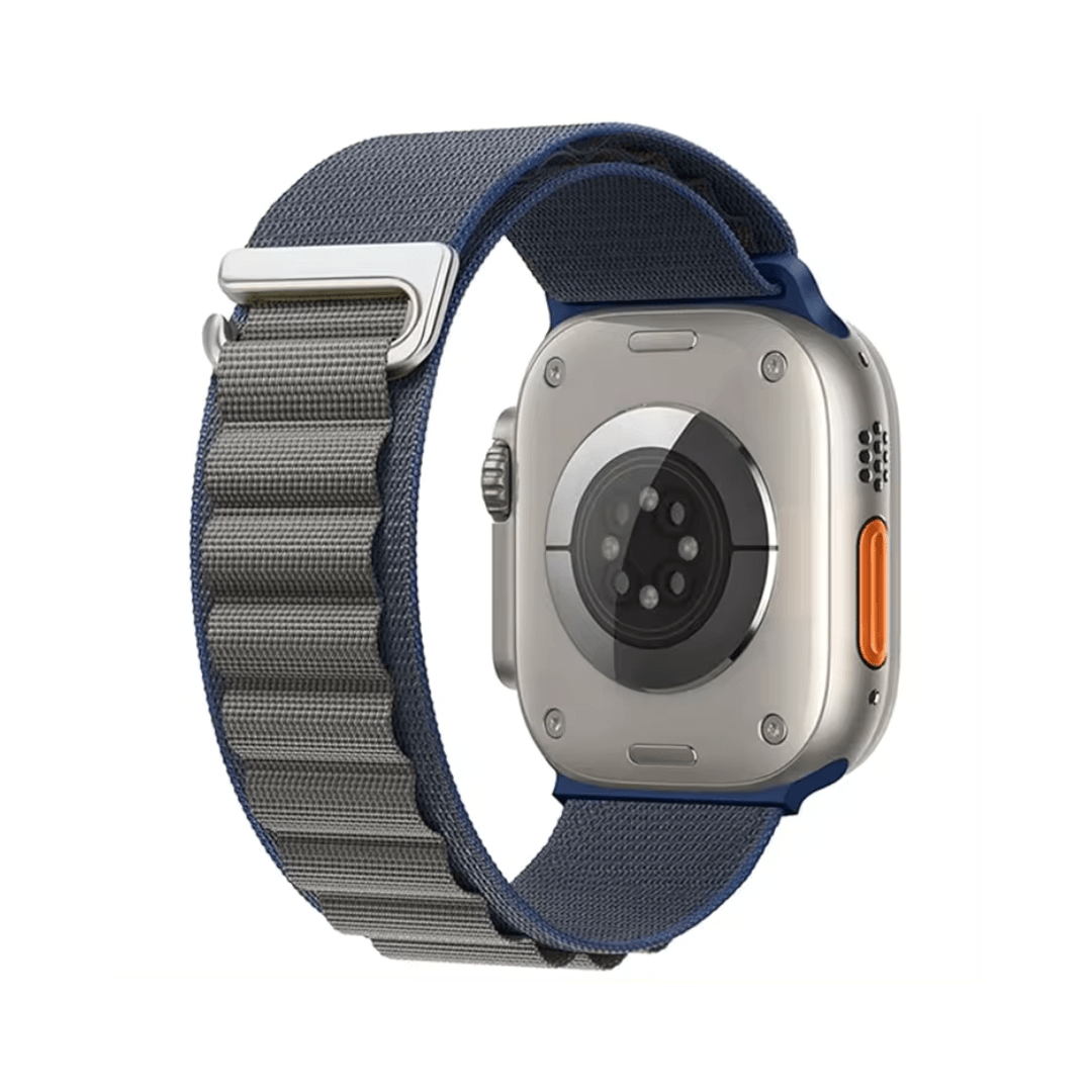 Apple Watch rannekke Alpine loop - Sini / harmaa – Riite | Apple Watch Ranneke