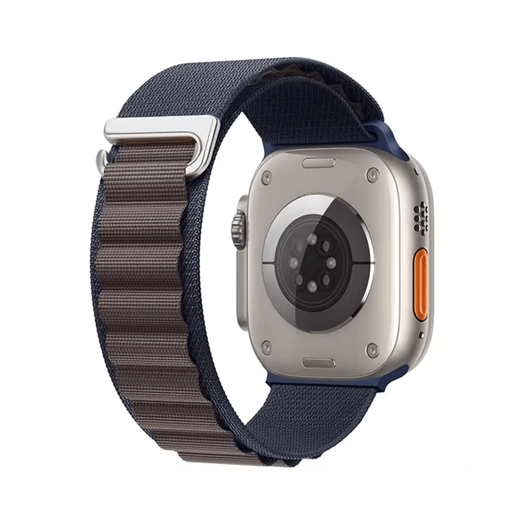 Apple Watch rannekke Alpine loop - Sini / ruskea – Riite | Apple Watch Ranneke