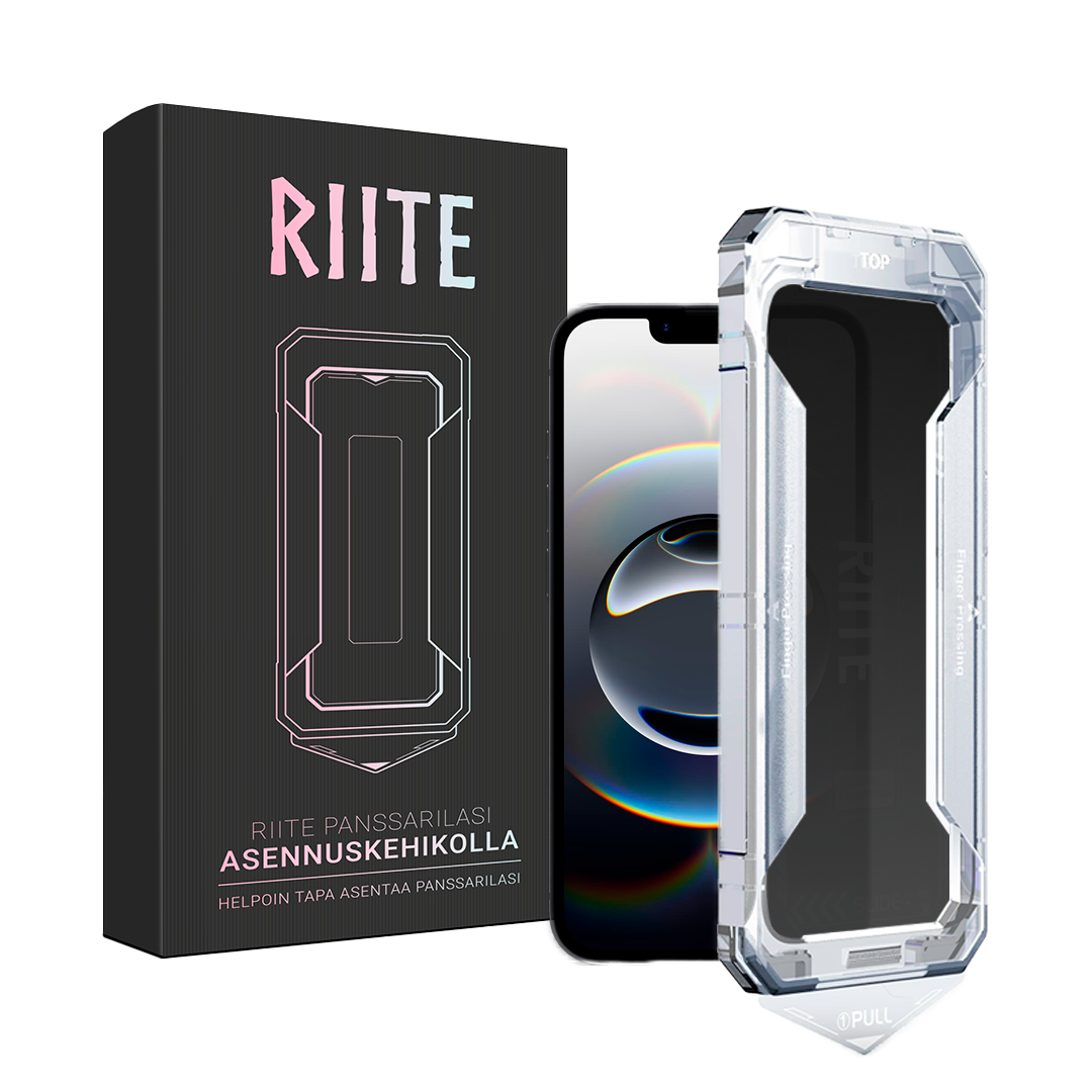 iPhone 16e panssarilasi Riite - Asennuskehikolla, Privacy