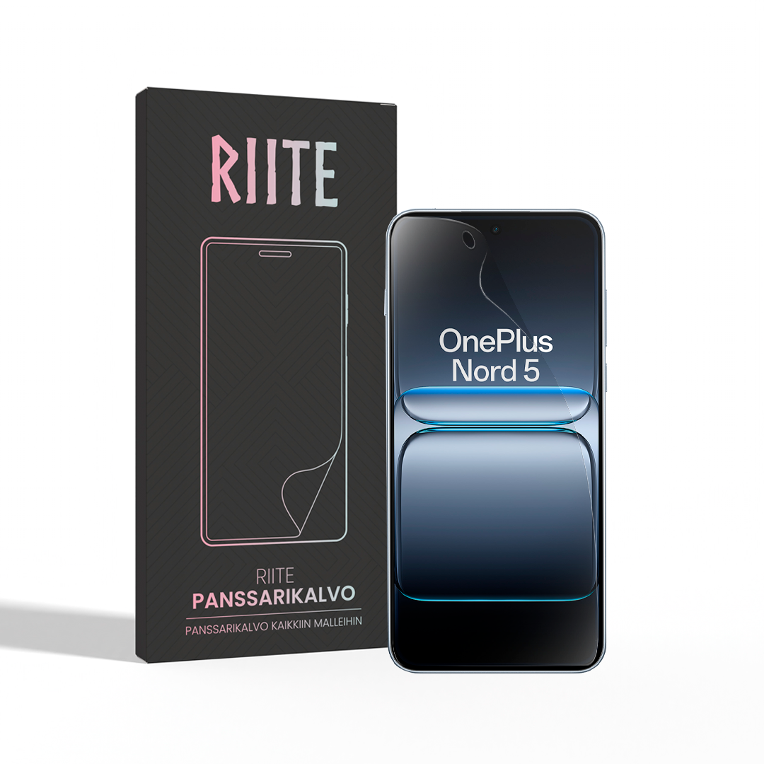 OnePlus Nord 5 Riite panssarikalvo Kirkas Extreme asennettuna – kirkas ja ohut suoja