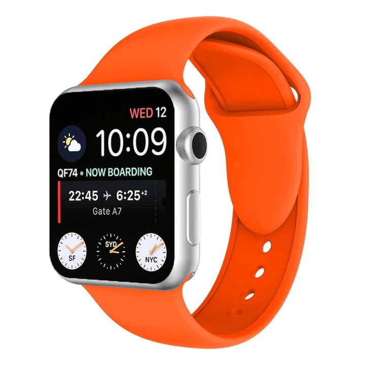 Apple Watch silikoniranneke - oranssi – Riite | Apple Watch Ranneke