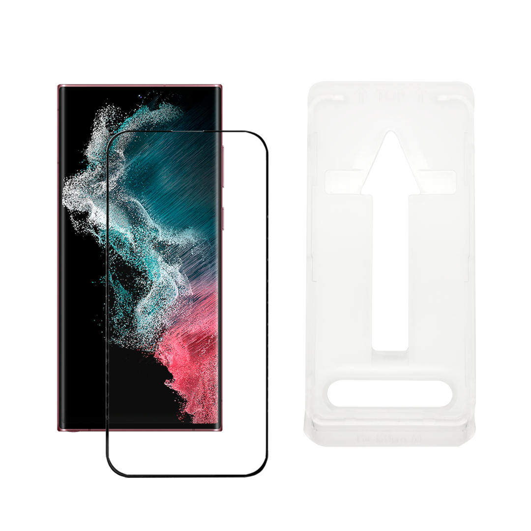 Samsung Galaxy S22 Ultra 5G Panssarilasi Asennuskehikolla - Kirkas