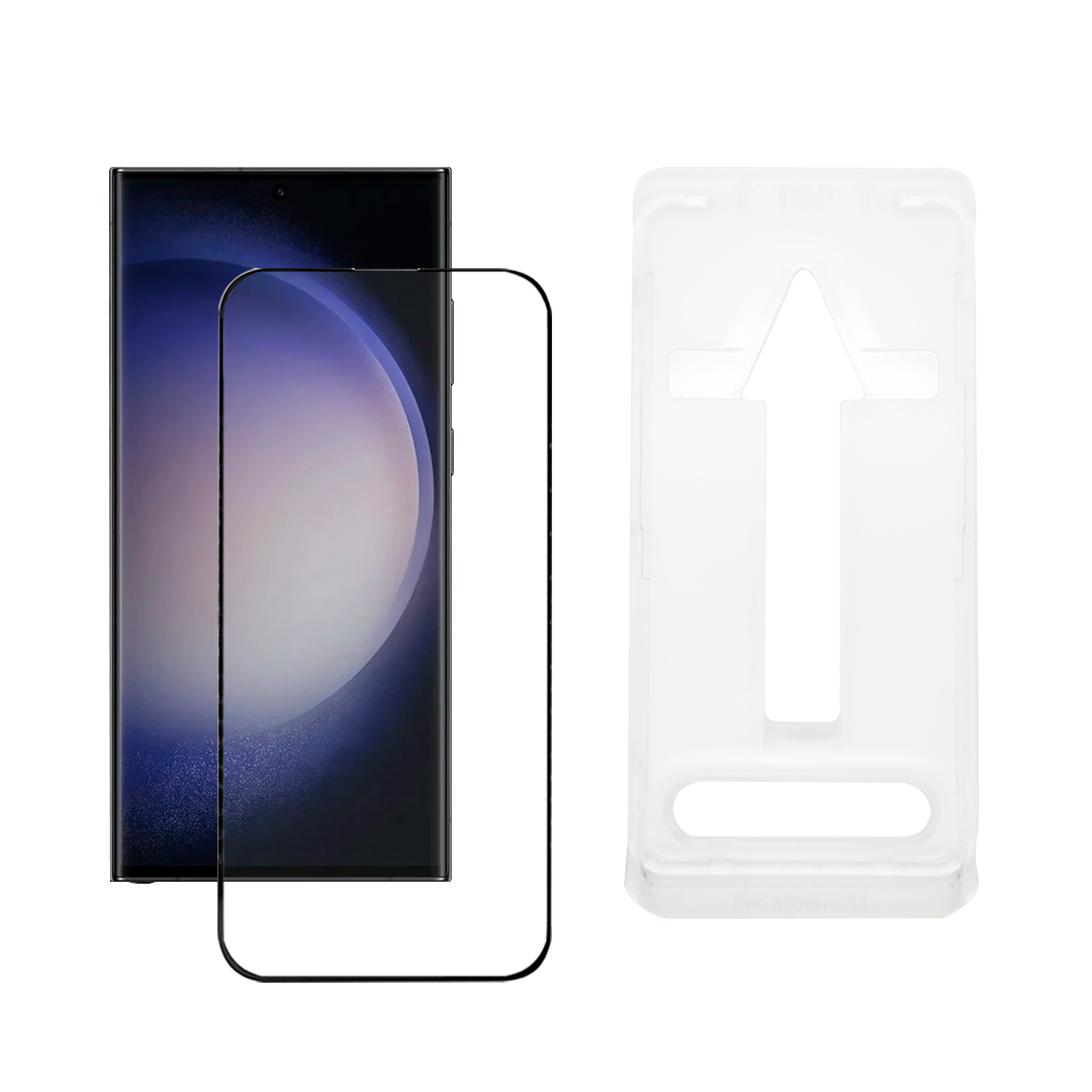 Samsung Galaxy S23 Ultra 5G Panssarilasi Asennuskehikolla - Kirkas