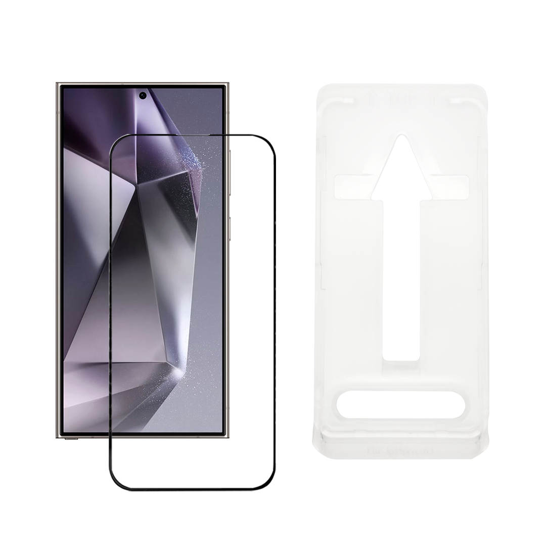 Samsung Galaxy S24 Ultra 5G Panssarilasi Asennuskehikolla - Kirkas