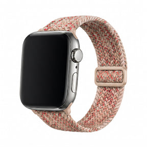 Apple Watch Braided beige punainen tekstiiliranneke hero kuva
