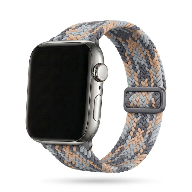 Apple Watch Braided harmaa beige maasto tekstiiliranneke hero kuva
