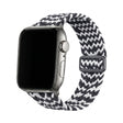 Apple Watch Braided musta valkoinen sahalaita tekstiiliranneke hero kuva