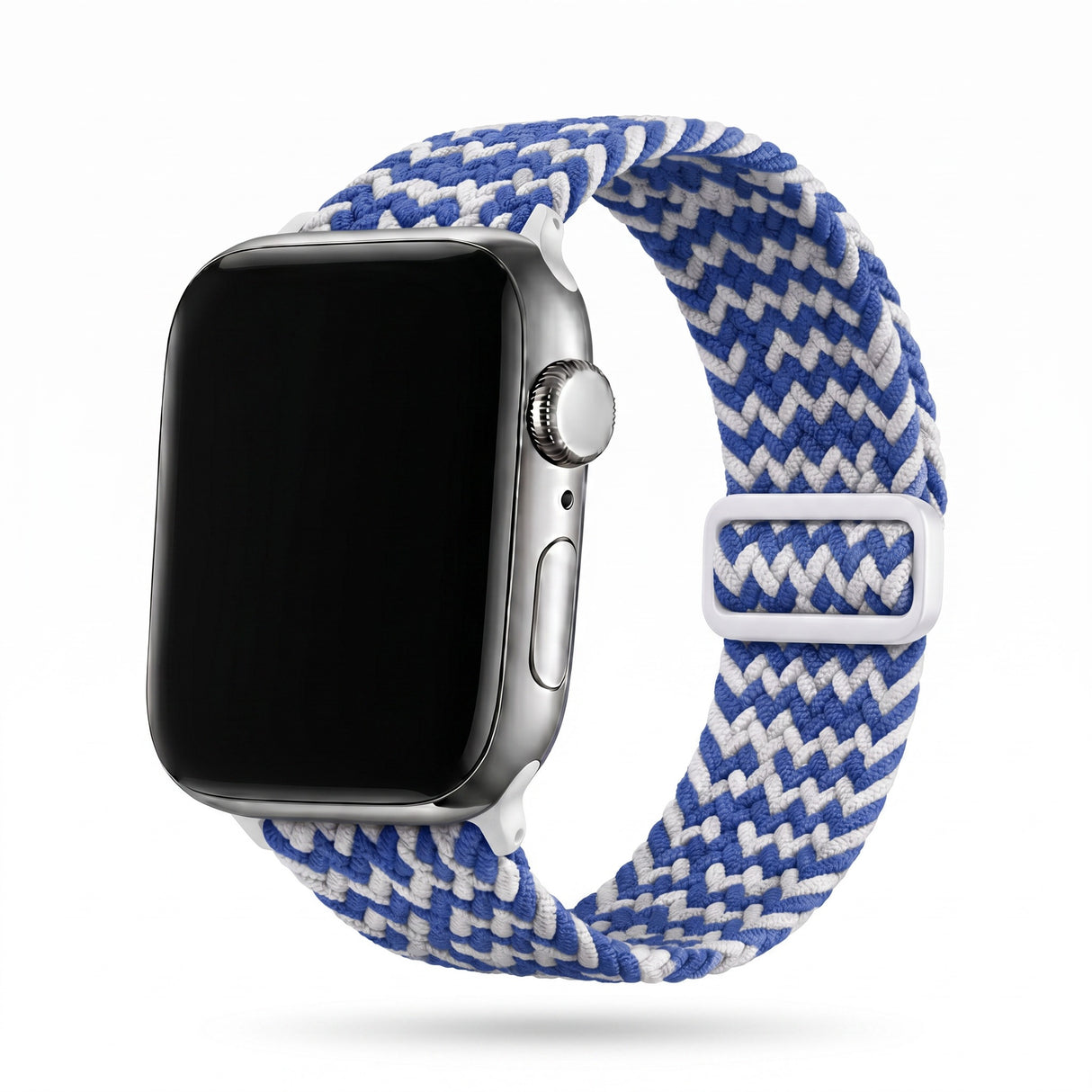 Apple Watch Braided valkoinen sininen tekstiiliranneke hero kuva
