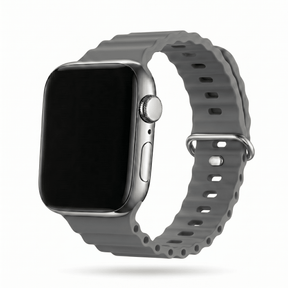 Apple Watch Ocean silikoniranneke - Harmaa – Riite | Apple Watch Ranneke