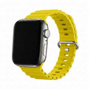 Apple Watch Ocean silikoniranneke - Keltainen – Riite | Apple Watch Ranneke