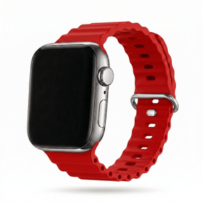 Apple Watch Ocean silikoniranneke - Punainen – Riite | Apple Watch Ranneke