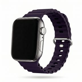 Apple Watch Ocean silikoniranneke - Tumma purppura – Riite | Apple Watch Ranneke