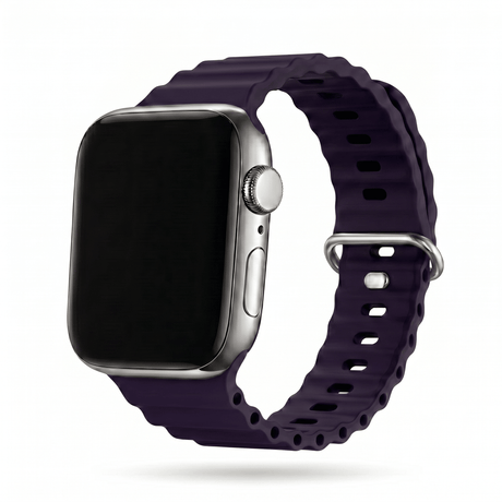Apple Watch Ocean silikoniranneke - Tumma purppura – Riite | Apple Watch Ranneke