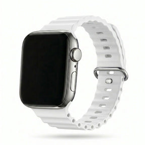 Apple Watch Ocean silikoniranneke - Valkoinen – Riite | Apple Watch Ranneke
