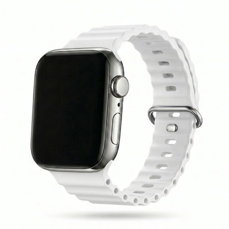 Apple Watch Ocean silikoniranneke - Valkoinen – Riite | Apple Watch Ranneke