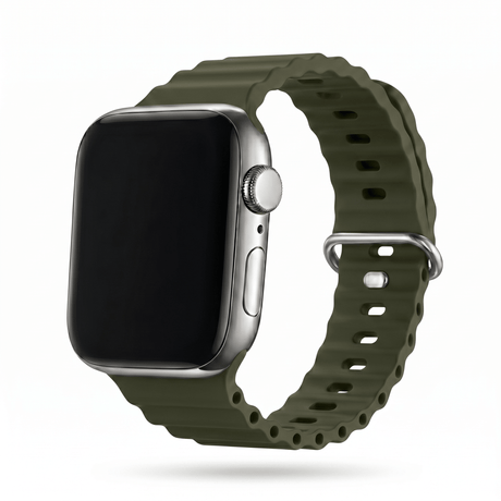 Apple Watch Ocean silikoniranneke - Vihreä – Riite | Apple Watch Ranneke