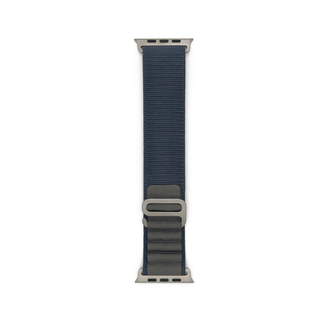 Apple Watch rannekke Alpine loop - Sini / harmaa