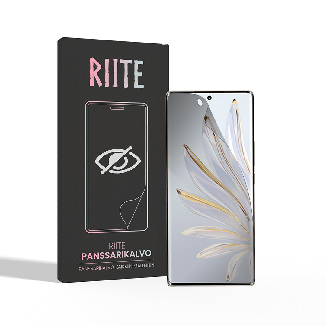 Honor 70 Riite Panssarikalvo Privacy – Yksityisyydensuoja – privacy-suodatin sivukulmiin, mattapinta
