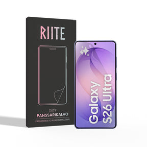 Riite Extreme panssarikalvo Samsung Galaxy S26 Ultra:lle – kirkas, hero-kuva