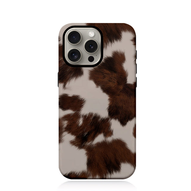 Riite Mokka suojakuori iPhone 15 Plus – lämmin turkkimainen kuosi ja ohut istuvuus