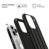 Riite - Salmiakki iPhone 11 suojakuoren osat: kova ulkokuori ja TPU-sisäosa, kaksikerrosrakenne