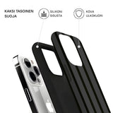 Riite - Salmiakki iPhone 13 suojakuoren osat: kova ulkokuori ja TPU-sisäosa, kaksikerrosrakenne