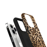 Riite Leopardi iPhone 12 Pro suojakuoren osat: kova kuori ja TPU-sisus